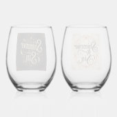 Ensemble de verres à vin gothiques Shimmer & Sin | (Verso)