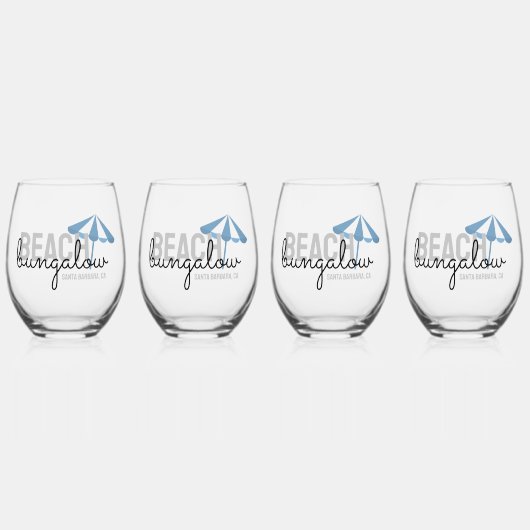 Ensemble de verres à vin pour location de vacances (Recto)