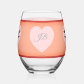 Ensemble de verres à vin sans pied Bonis Avibus (Gauche)