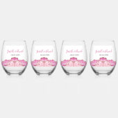 Ensemble de verres de mariage en pierre d'agate ro (Recto)