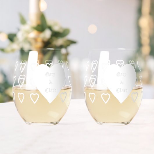 Ensemble de verres de mariage et de fiançailles Lo (Insitu (Mariage))