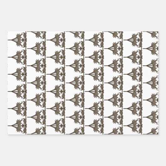 Ensemble d'enveloppes cadeaux - Feuilles aux angle (Devant 2)