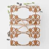 Ensemble d'enveloppes cadeaux - Feuilles aux angle (En situation)