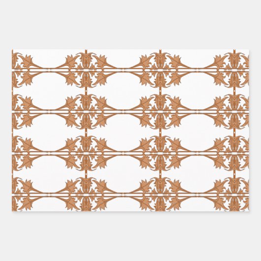 Ensemble d'enveloppes cadeaux - Feuilles aux angle (Devant)