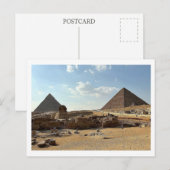 Ensemble des pyramides de Gizeh. Carte postale (Devant / Derrière)