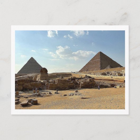 Ensemble des pyramides de Gizeh. Carte postale (Devant)