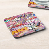 Ensemble dessous de verre d'art (Côté gauche)