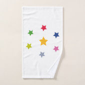 Ensemble d'étoiles colorées (Serviette à main)