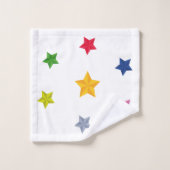 Ensemble d'étoiles colorées (Gant de toilette)