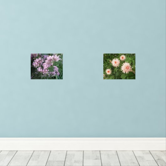 Ensemble d'impressions de photos de fleurs de deux (Parquet)