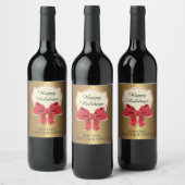 Ensemble élégant de Étiquette de boisson de Noël d (Bouteilles)