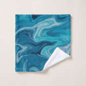 Ensemble élégant de serviette de l'ondulation | (Gant de toilette)