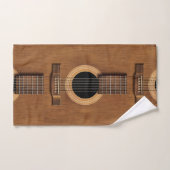 Ensemble en bois naturel de serviette de musique (Serviette à main)