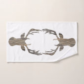 Ensemble en bois rustique principal de serviette (Serviette à main)