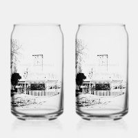 Ensemble en verre à boîte imprimée(série de 2)16on