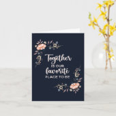 Ensemble est notre endroit préféré carte (Fleur jaune)
