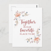 Ensemble est notre endroit préféré pour être carte (Devant / Derrière)