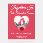 Ensemble est notre saison préférée | Mariage autom (Recto)