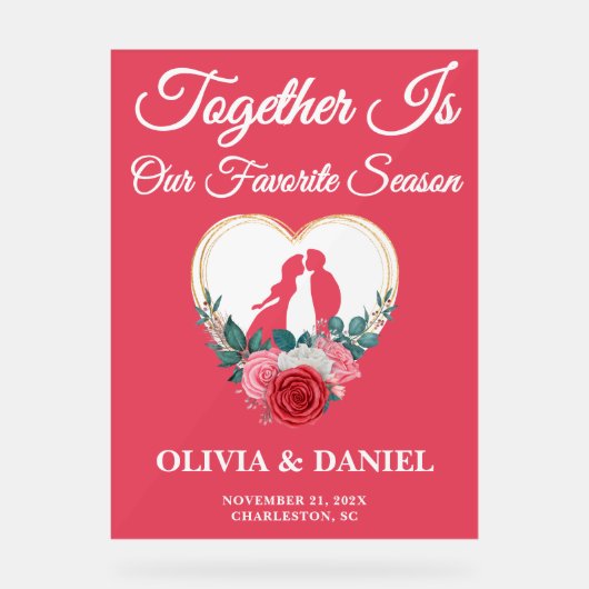 Ensemble est notre saison préférée | Mariage autom (Recto)