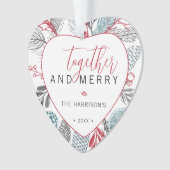 Ensemble et Joyeux vacances de la verdure Photo (devant)