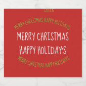 Ensemble Étiquette De Boissons Et De Nourriture Sp (Étiquettes simples)