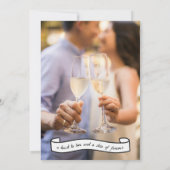 Ensemble Faire-part de mariage photo Champagne (Dos)