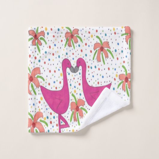 Ensemble floral de serviette de Bath de fiesta de (Gant de toilette)