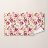 Ensemble floral de serviette de Bath de motif de (Serviette à main)