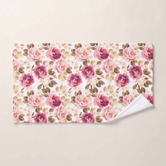 Ensemble floral de serviette de Bath de motif de (Serviette à main)