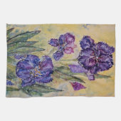 Ensemble floral de serviette de cuisine d'art (Horizontal)