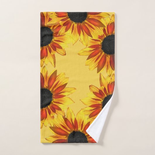 Ensemble floral de serviette de jardin de (Serviette à main)