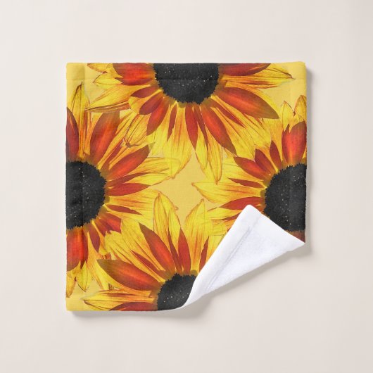 Ensemble floral de serviette de jardin de (Gant de toilette)