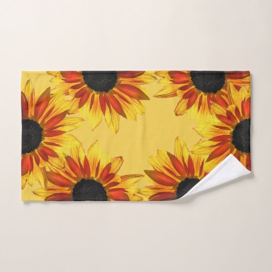 Ensemble floral de serviette de jardin de (Serviette à main)