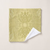 Ensemble floral de serviette d'impression de (Gant de toilette)