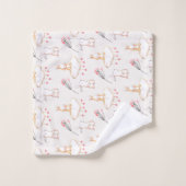 Ensemble floral simple de serviette de Pâques | de (Gant de toilette)