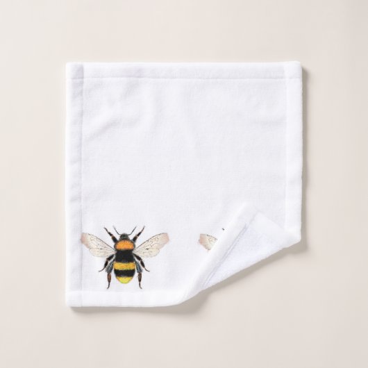 Ensemble frais de serviette d'abeille (Gant de toilette)