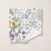 Ensemble français de serviette de Bath de fleurs (Gant de toilette)
