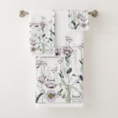 Ensemble français de serviette de Bath de fleurs (En situation)