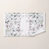 Ensemble français de serviette de Bath de fleurs (Serviette à main)