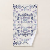 Ensemble français de serviette de Bath de fleurs (Serviette à main)