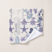 Ensemble français de serviette de Bath de fleurs (Gant de toilette)