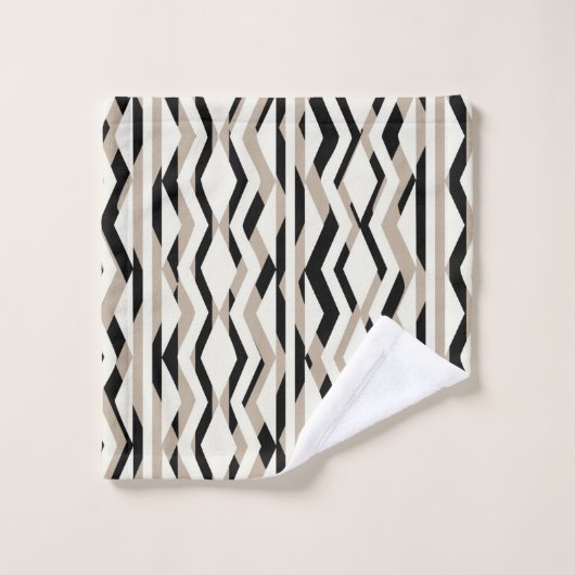 Ensemble géométrique abstrait de serviette de Bath (Gant de toilette)