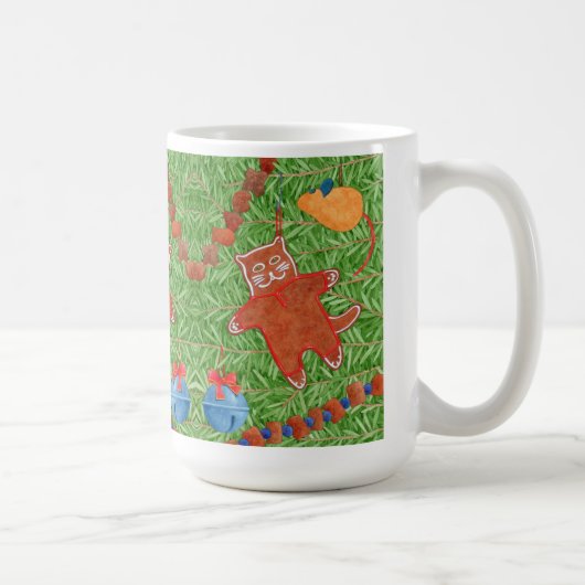 Ensemble GINGERBREAD KITTY Grande Tasse Blanche (Droite)