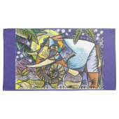 Ensemble grand de taie d'oreiller de conception de (devant-Droit)