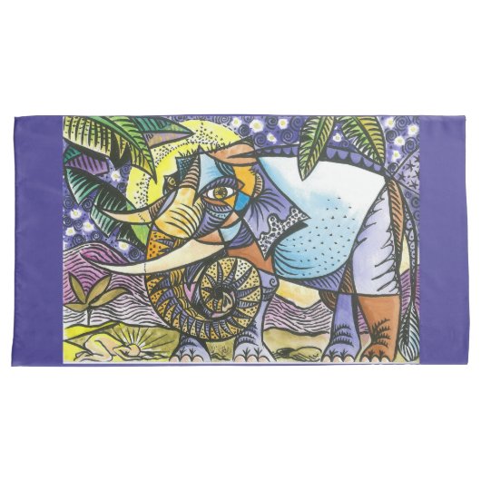 Ensemble grand de taie d'oreiller de conception de (devant-Droit)