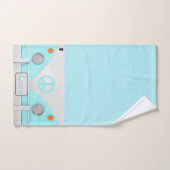 Ensemble hippie de serviette d'autobus d'amour (Serviette à main)