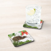 Ensemble indigène de dessous de verre d'oiseau de (Côté Droit)