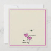 Ensemble invitation de brunch de mariage de (Dos)