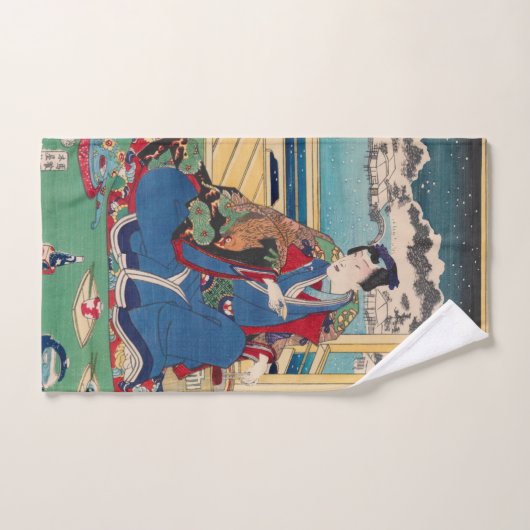 Ensemble japonais de serviette d'art (Serviette à main)