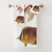 Ensemble japonais vintage de serviette de Bath (En situation)